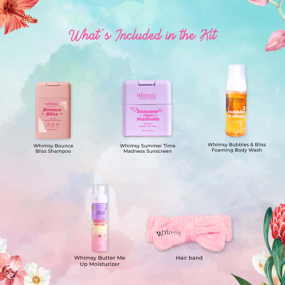 Whimsy Gentle Care Skin and Hair Essentials Kit - Pack of 5