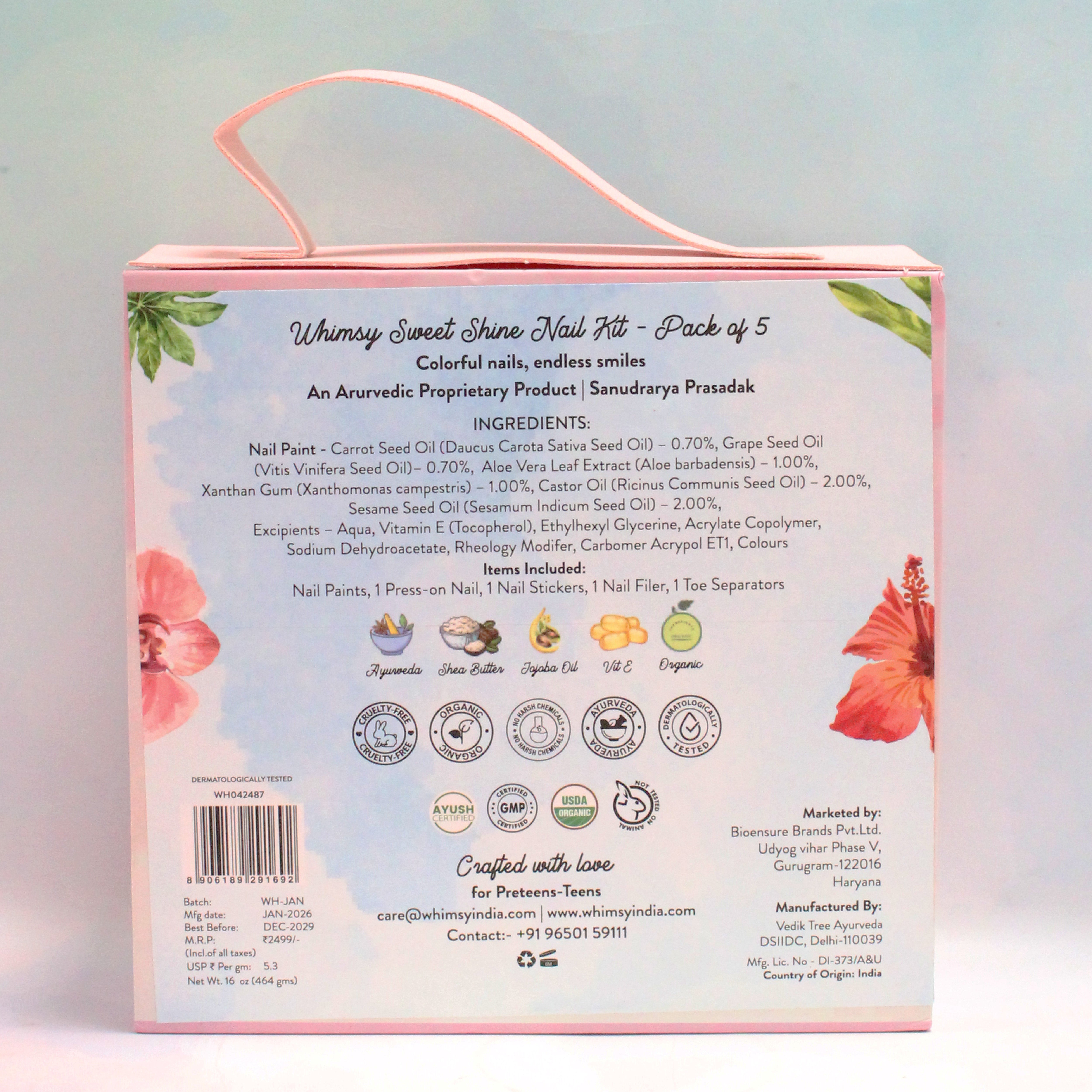 Whimsy Sweet Shine Nail Kit - Pack of 5