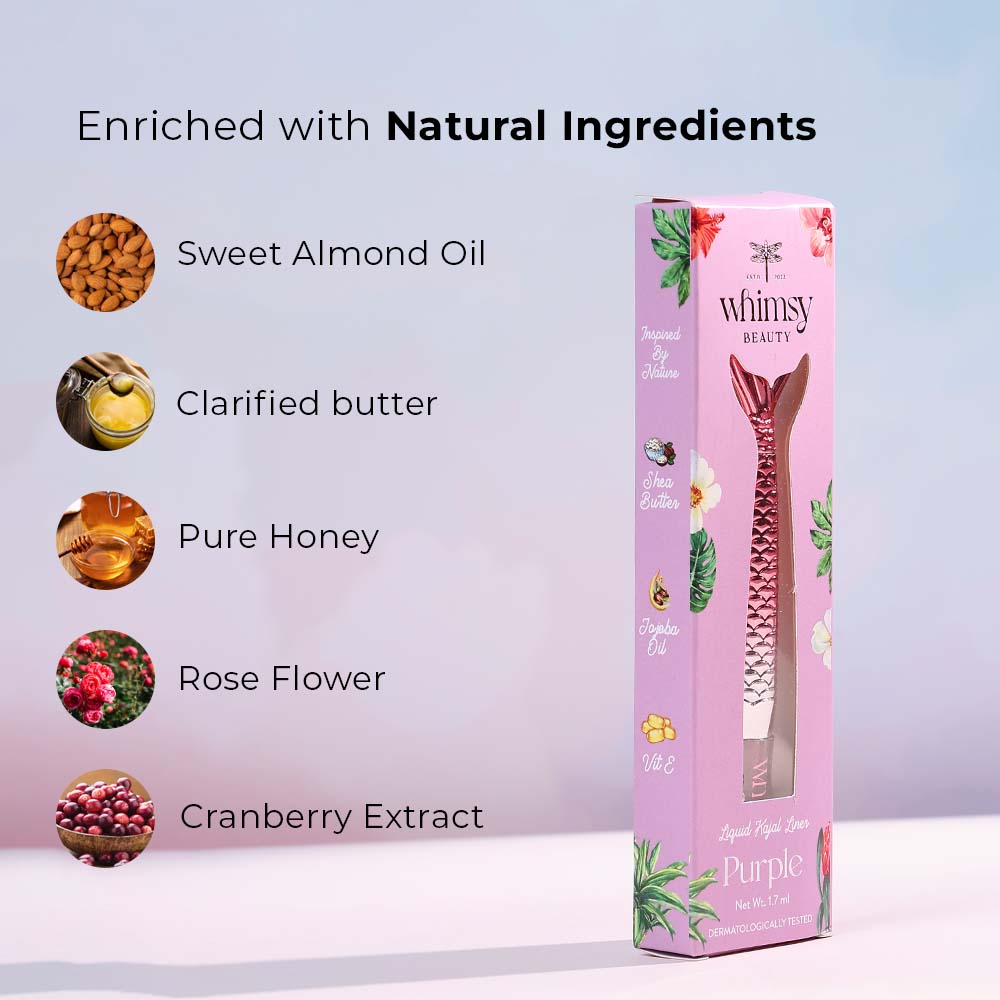 Mermaid Liquid Kajal Liner- Purple