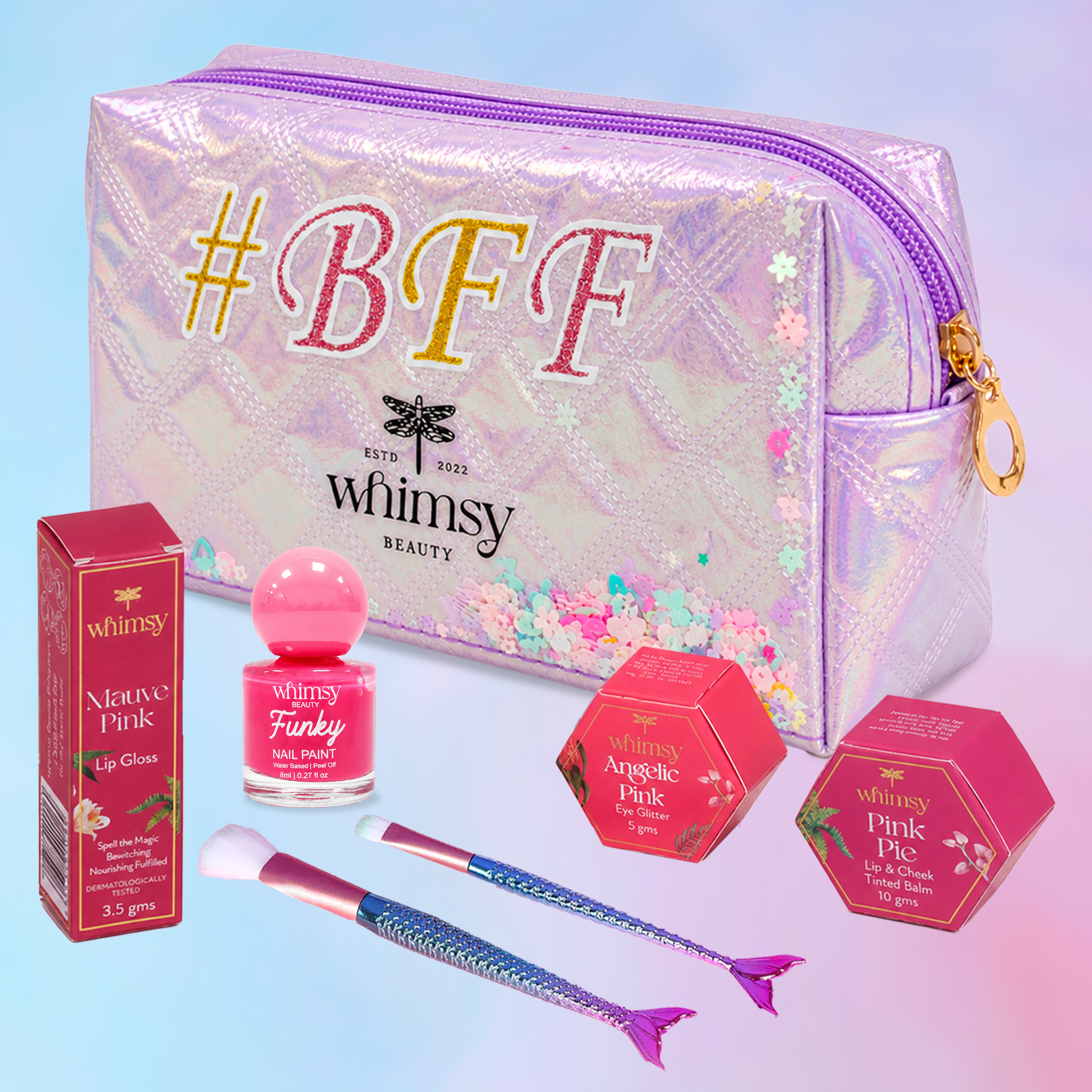 Whimsy Glitters Pouch Beauty Kit - Pack of 5