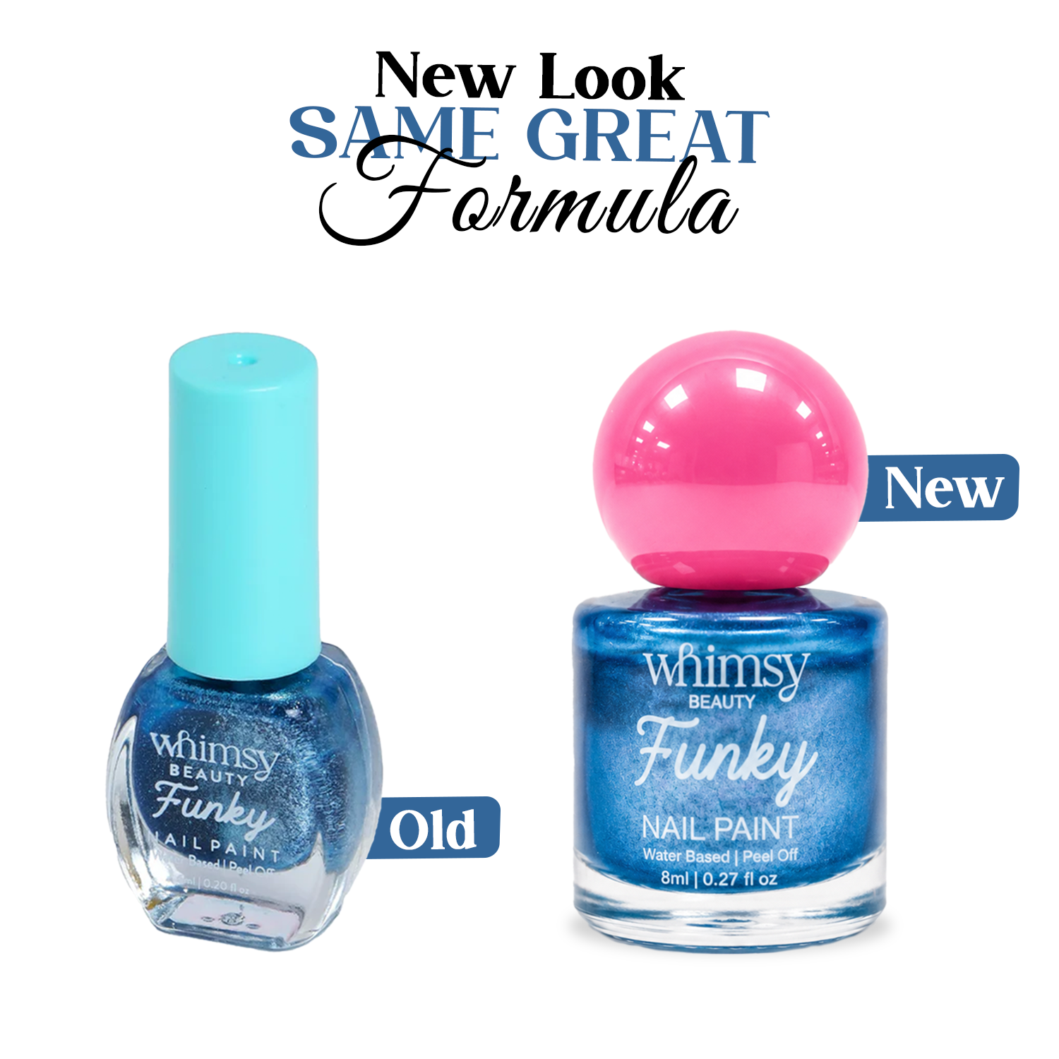 Whimsy Funky Blue Glitter Nailpaint - 8ml