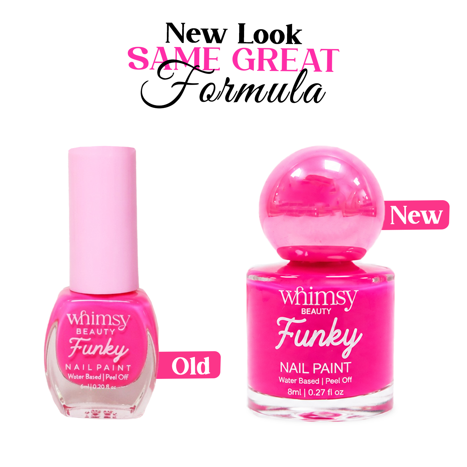 Whimsy Funky Nail Paint Kit- 4 Nail Paints and 2 Nail Stickers(Pack of 6)