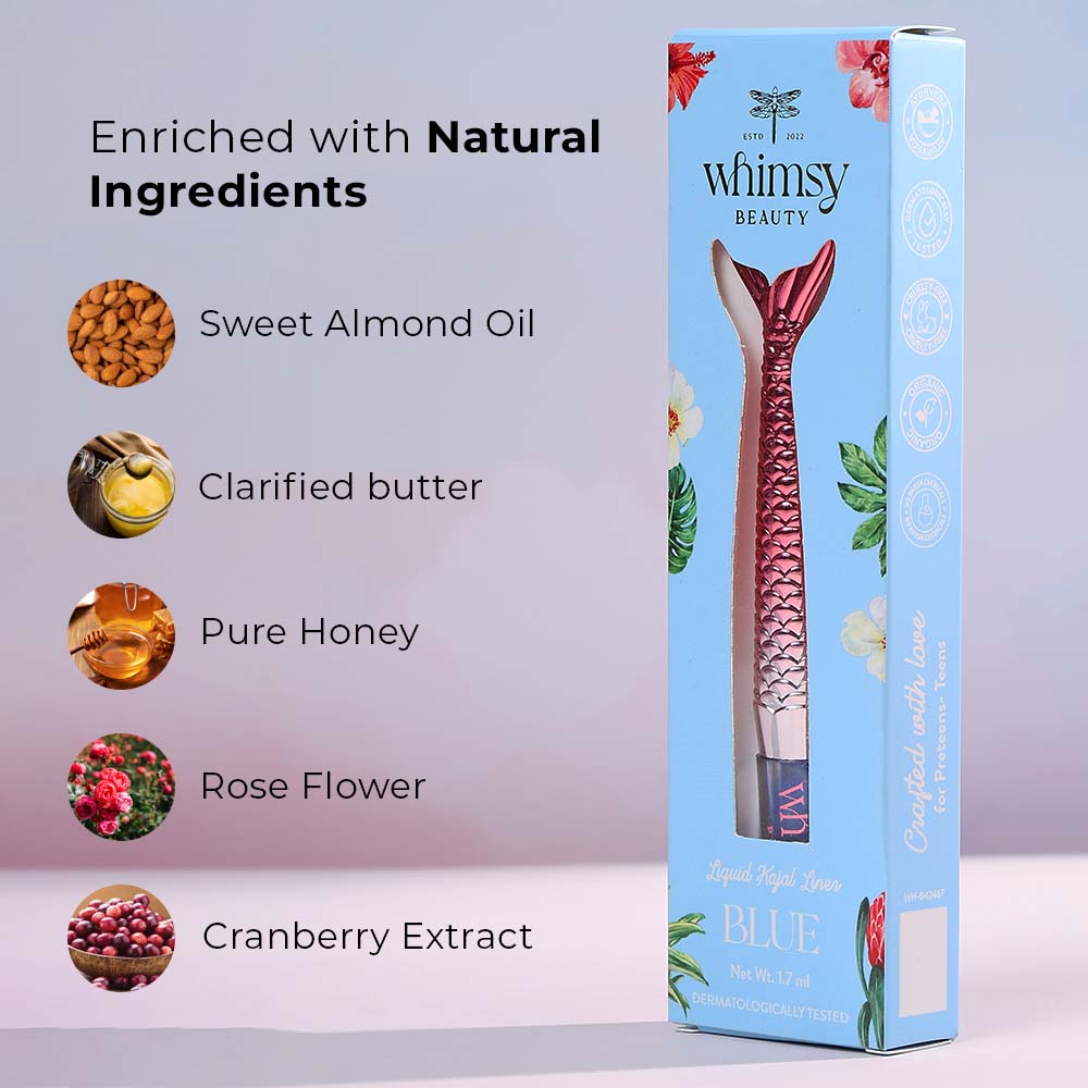 Mermaid Liquid Kajal Liner- Blue