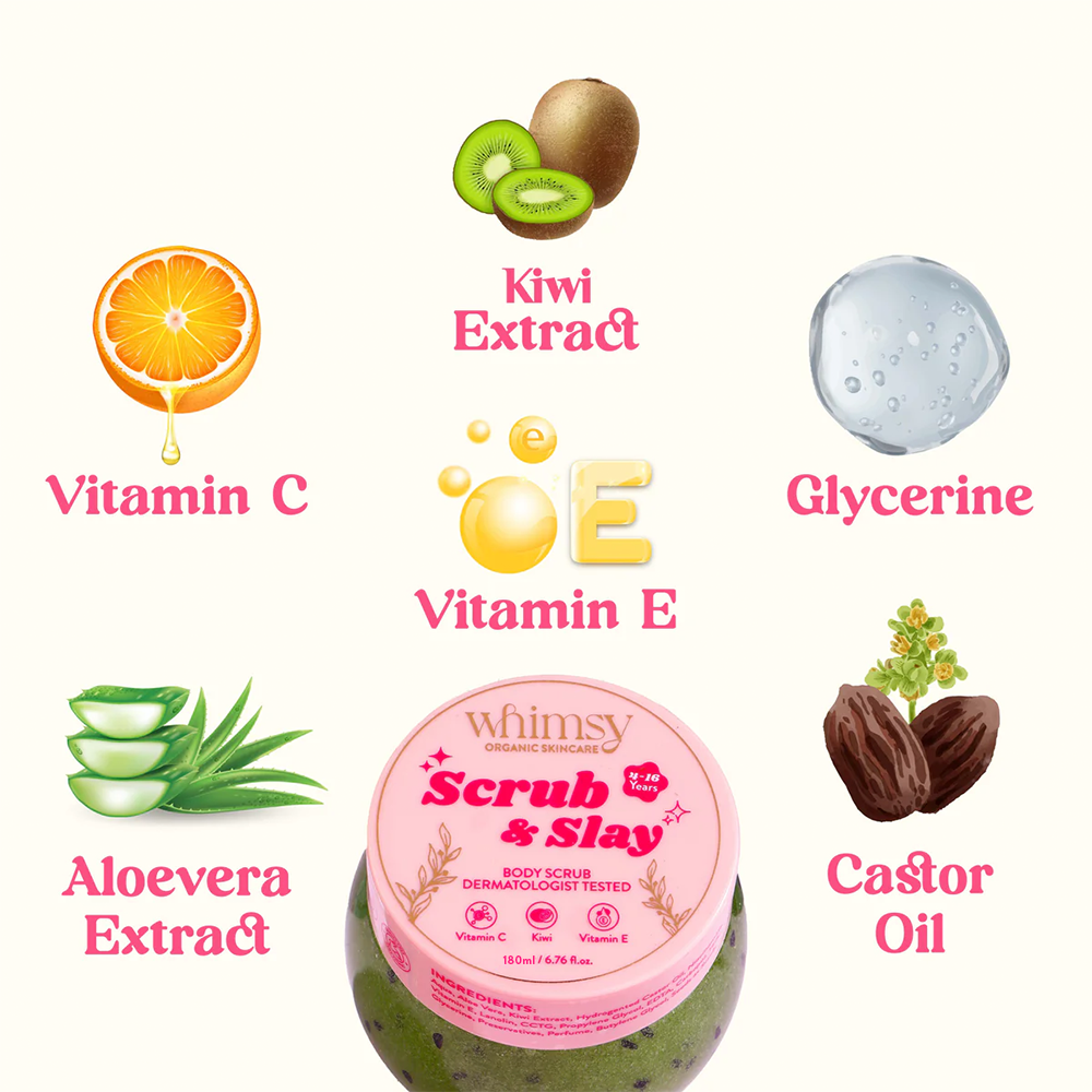 Whimsy Kiwi Body Scrub - 180ml