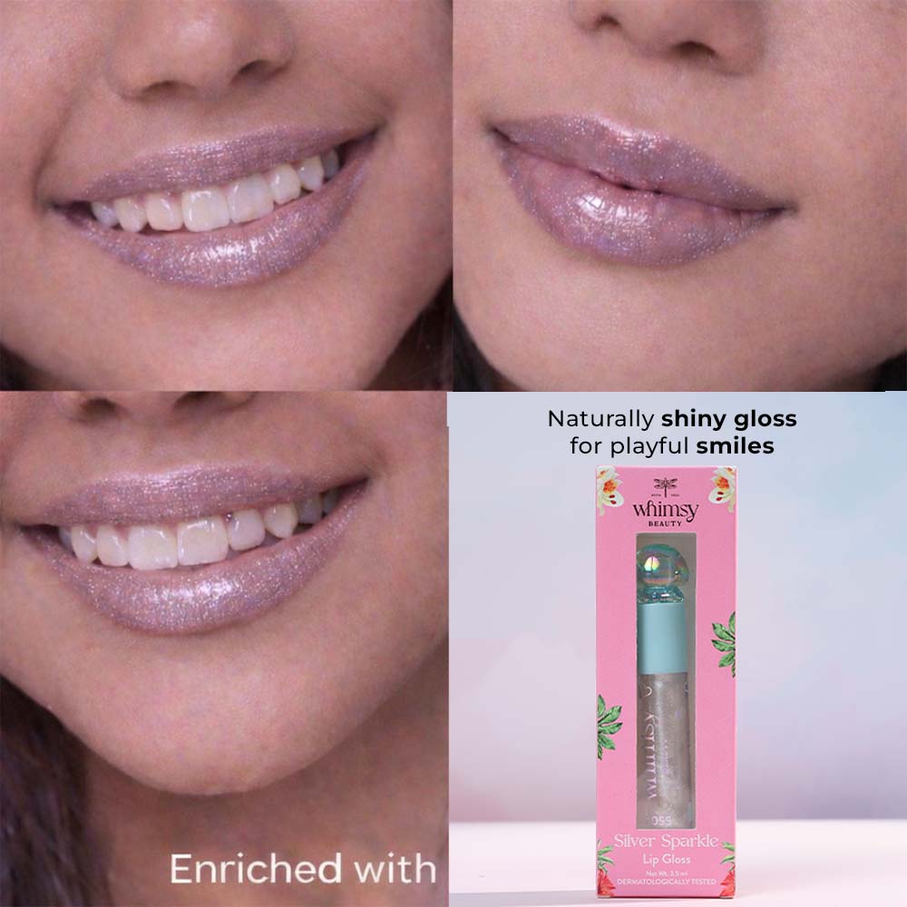Silver Sparkle Lip Gloss