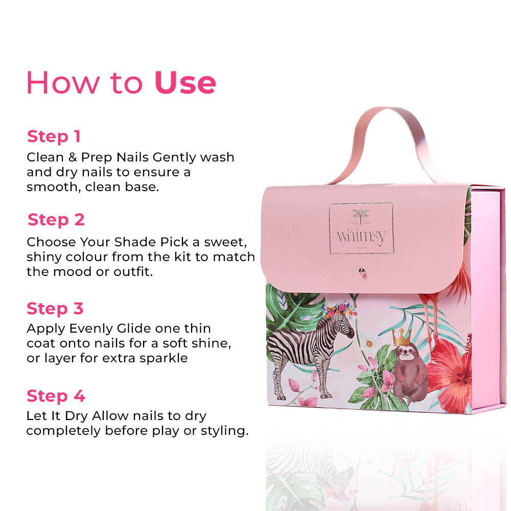 Whimsy Sweet Shine Nail Kit - Pack of 5