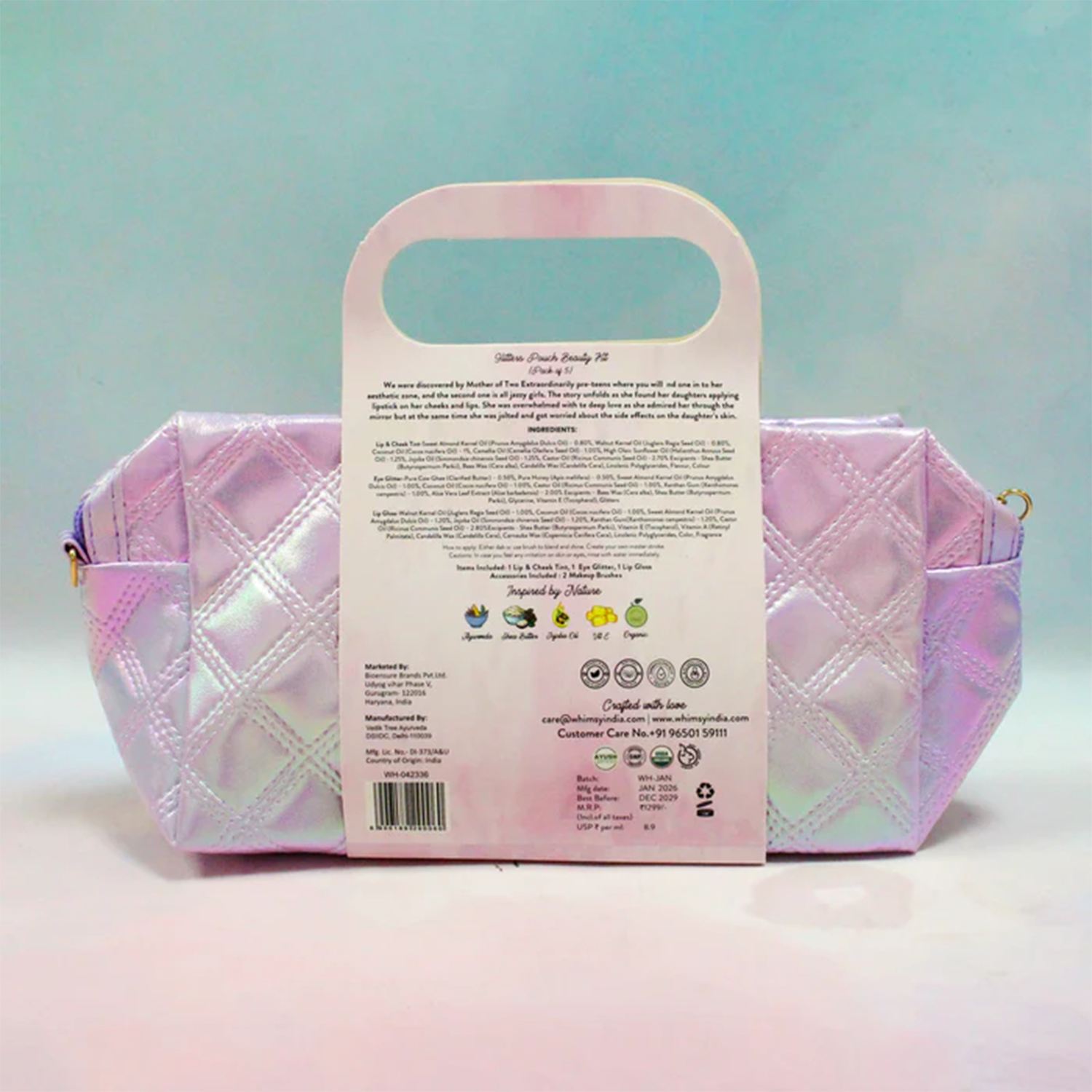 Whimsy Glitters Pouch Beauty Kit - Pack of 5