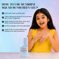 Whimsy Sunshine Squad Sunscreen Gel SPF 50 PA++++ - 100ml