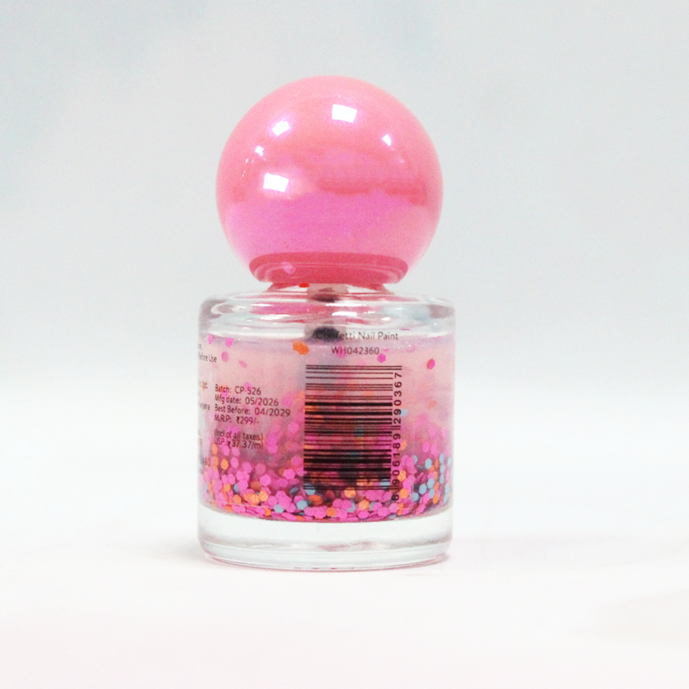 Whimsy Funky Coloured Glitter Nail Paint - 8ml