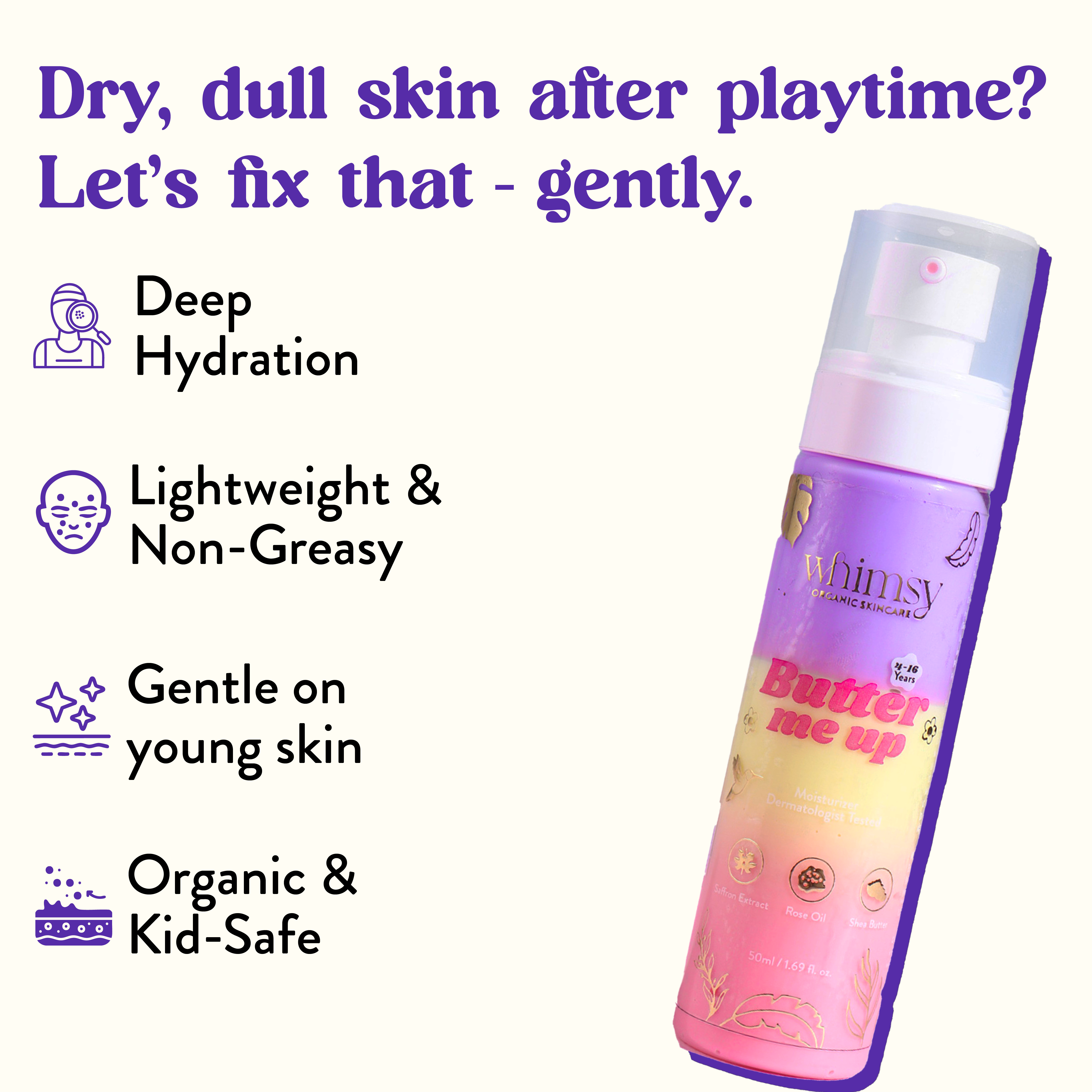 Whimsy Butter Me UP Moisturizer - 100 ML (4-16 Years)