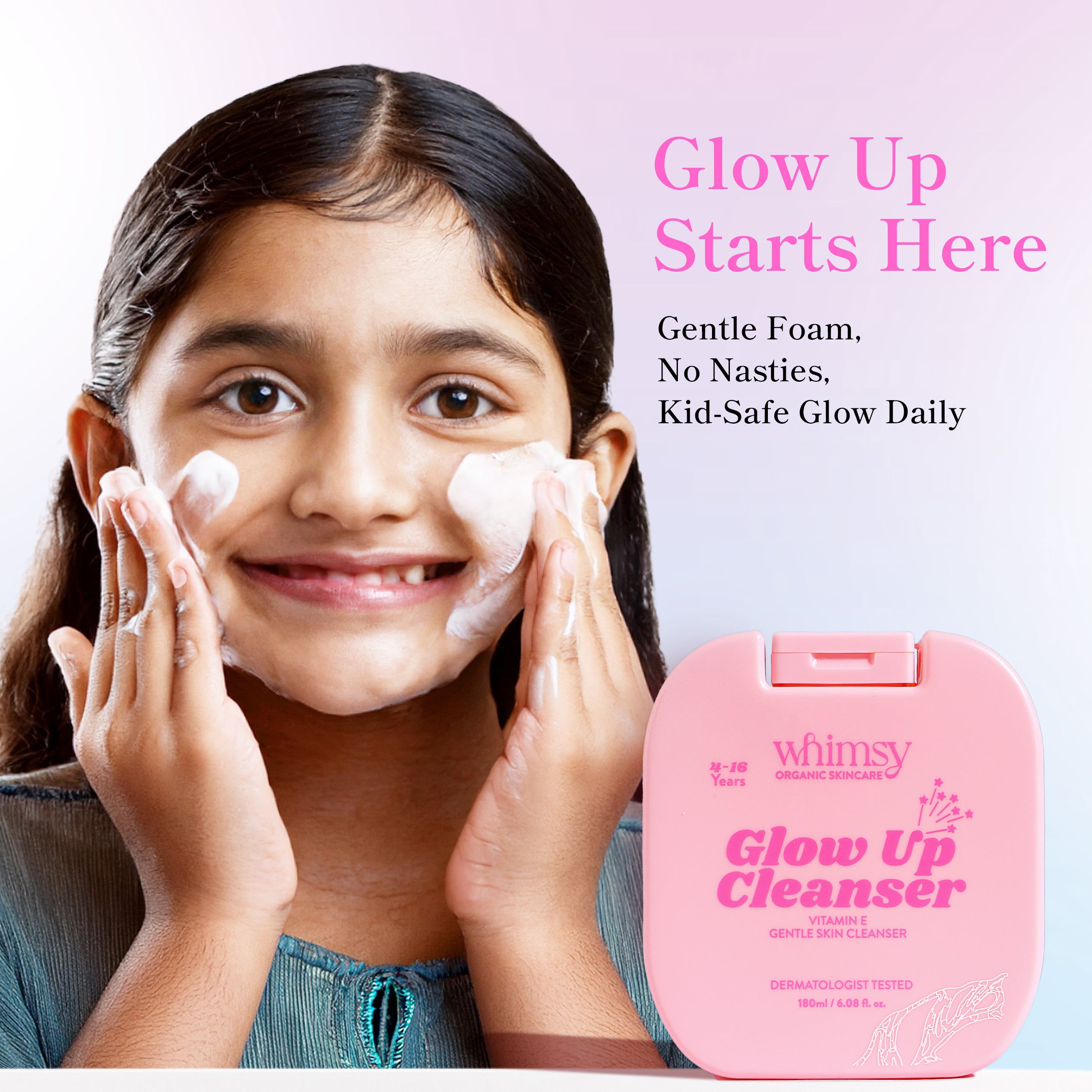 Whimsy Glow Up Face & Body Cleanser - Vitamin E (4-16 Years)