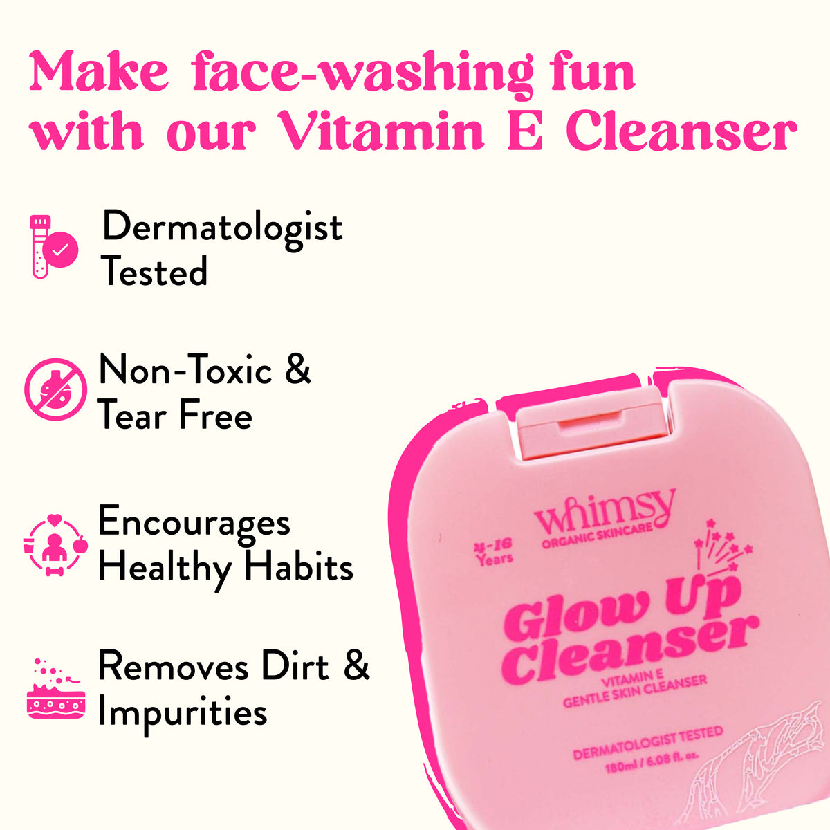 Whimsy Clean Whimsy Glow Up Face & Body Cleanser (Shower Gel) - 180ml