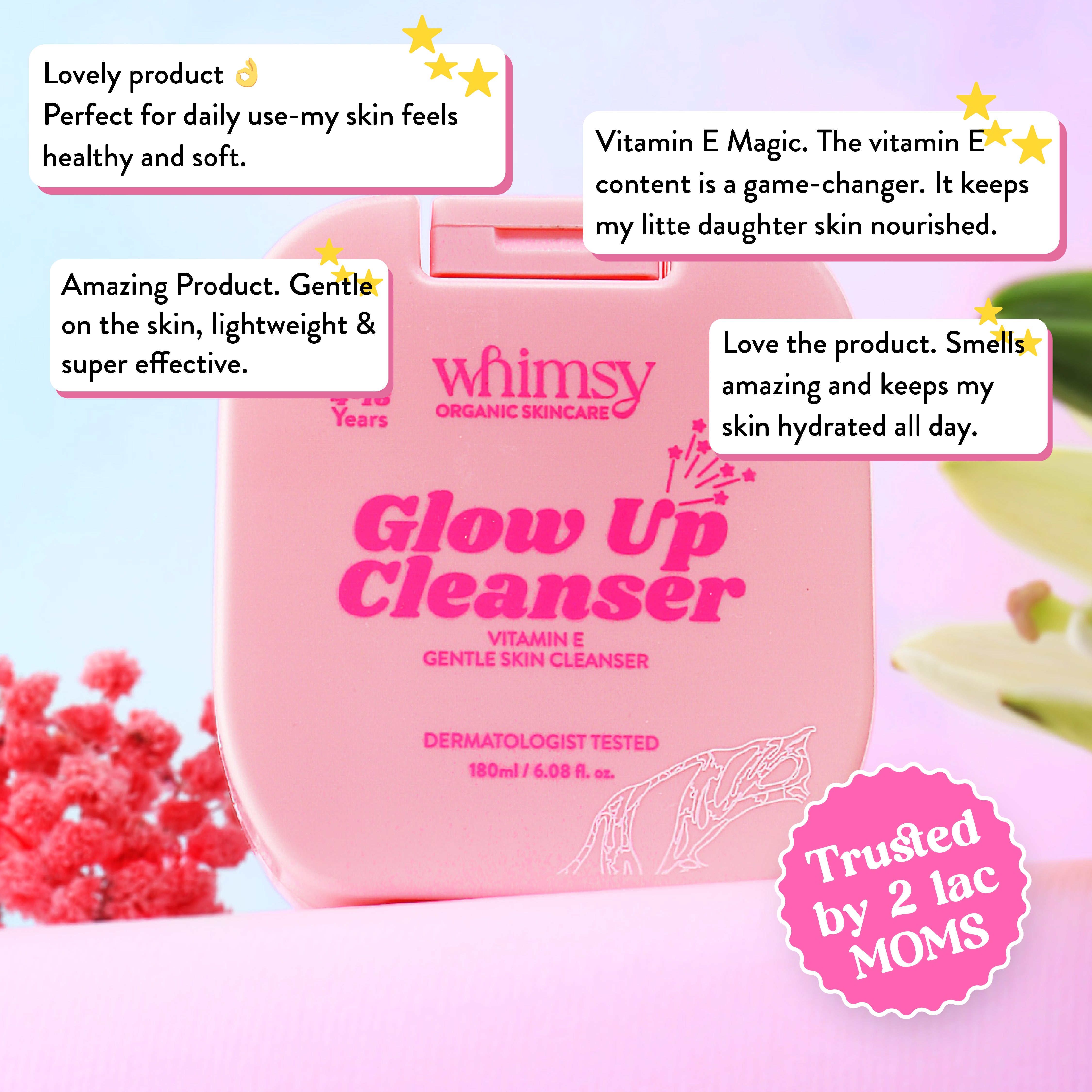 Whimsy Glow Up Face & Body Cleanser - Vitamin E (4-16 Years)