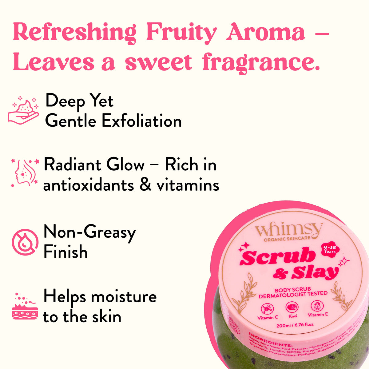 Whimsy Kiwi Body Scrub