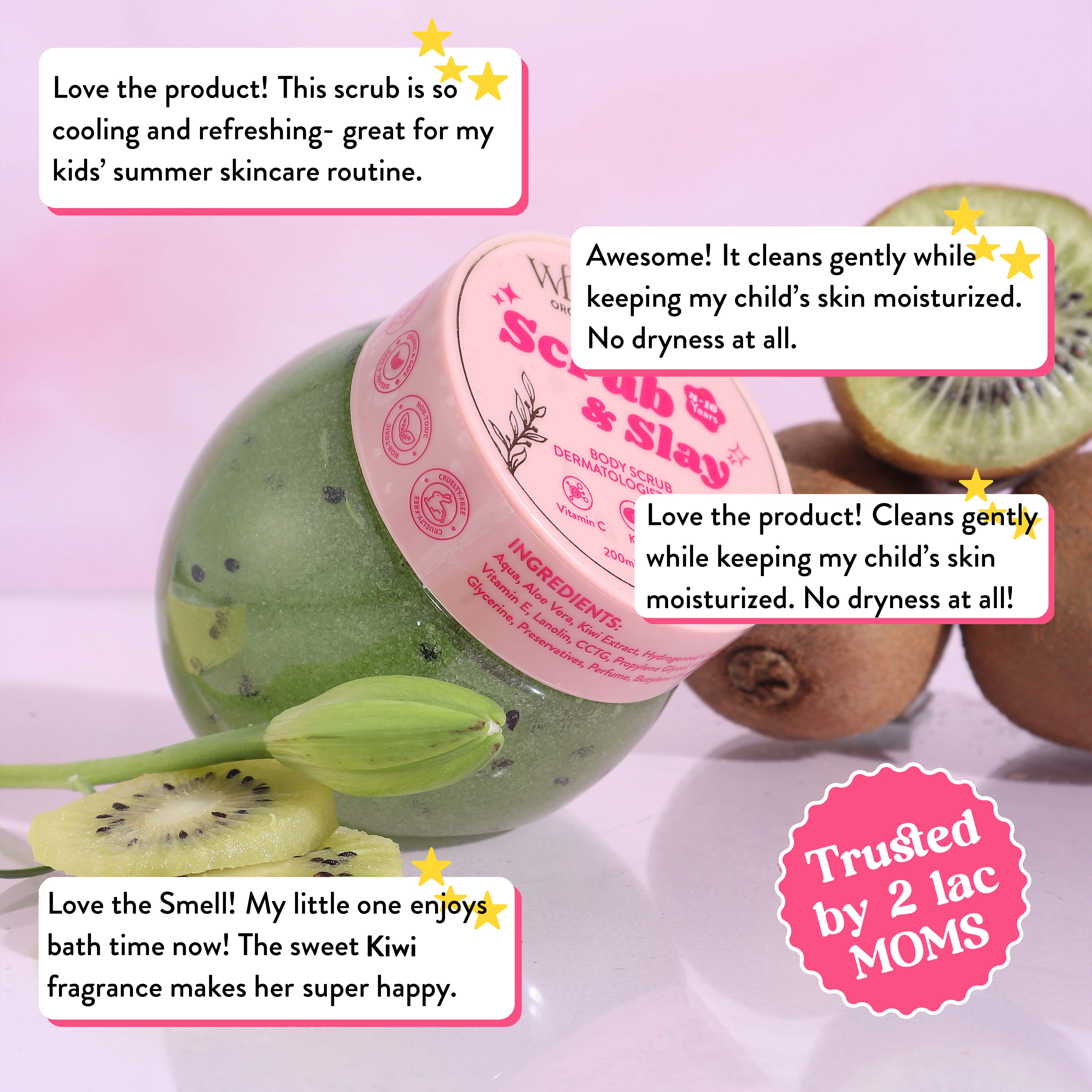 Whimsy Kiwi Body Scrub (4-16 Years)