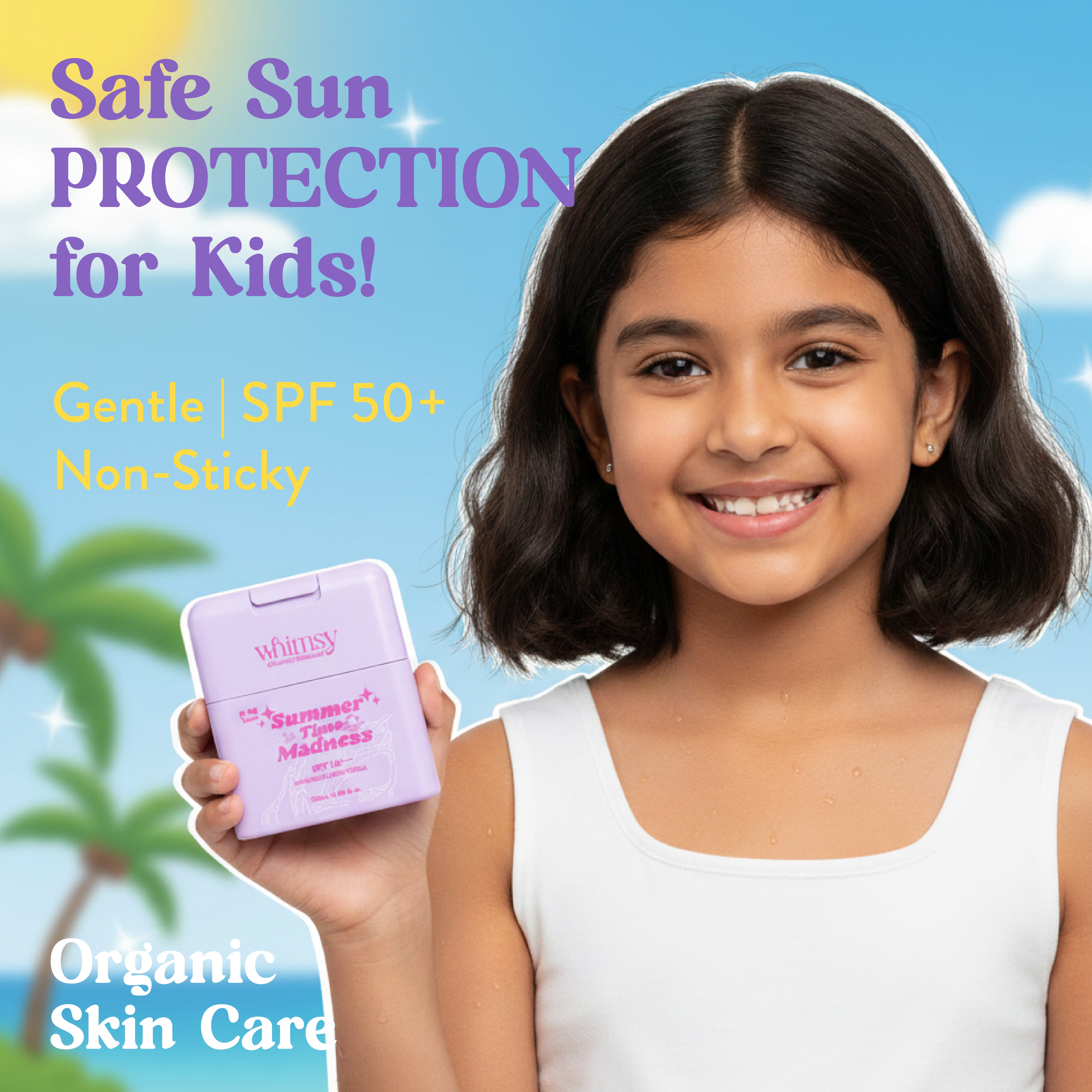 Whimsy Summer Time Madness Sunscreen 50+ - 120 ML (4-16 Years)