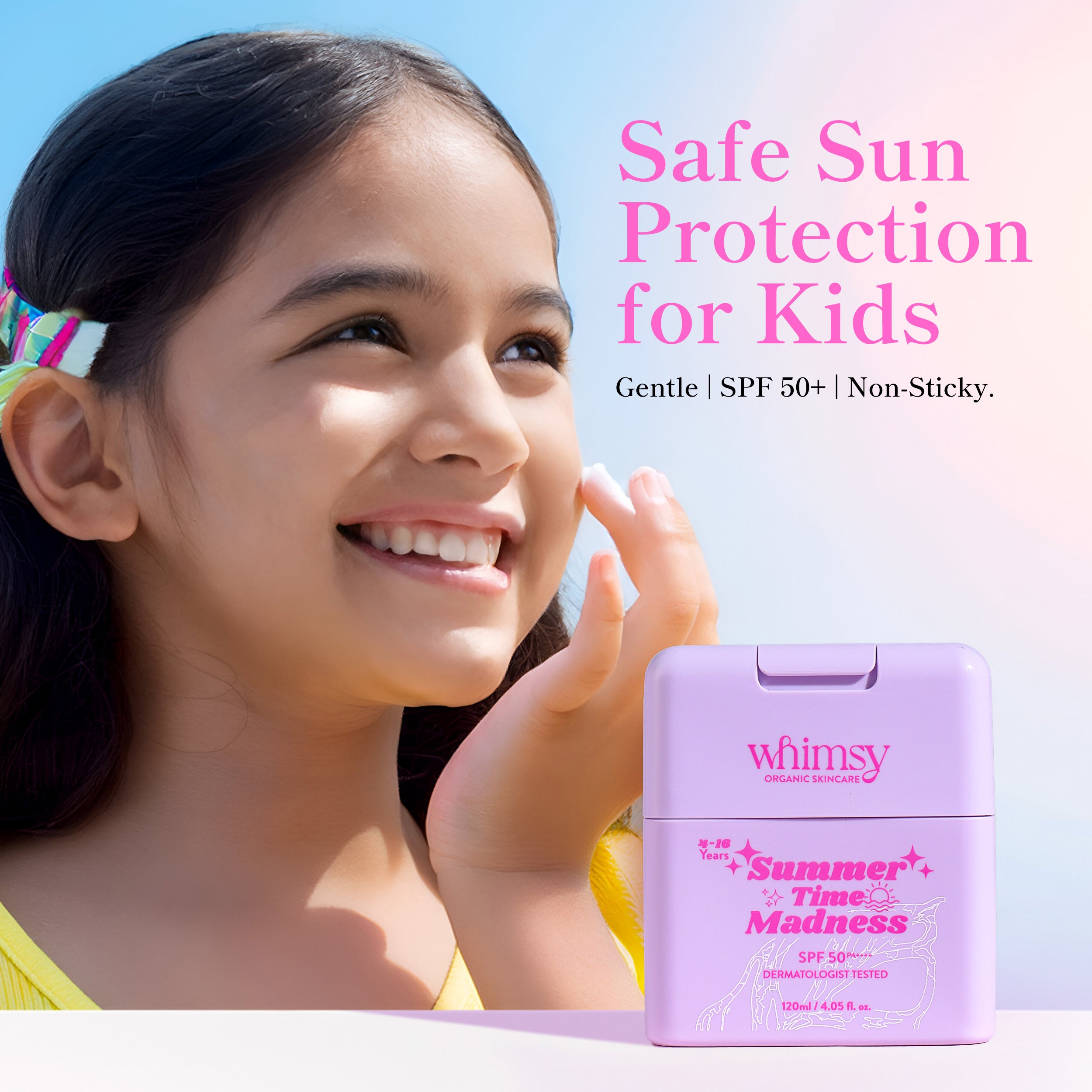 Whimsy Summer Time Madness Sunscreen 50+ - 120 ML (4-16 Years)