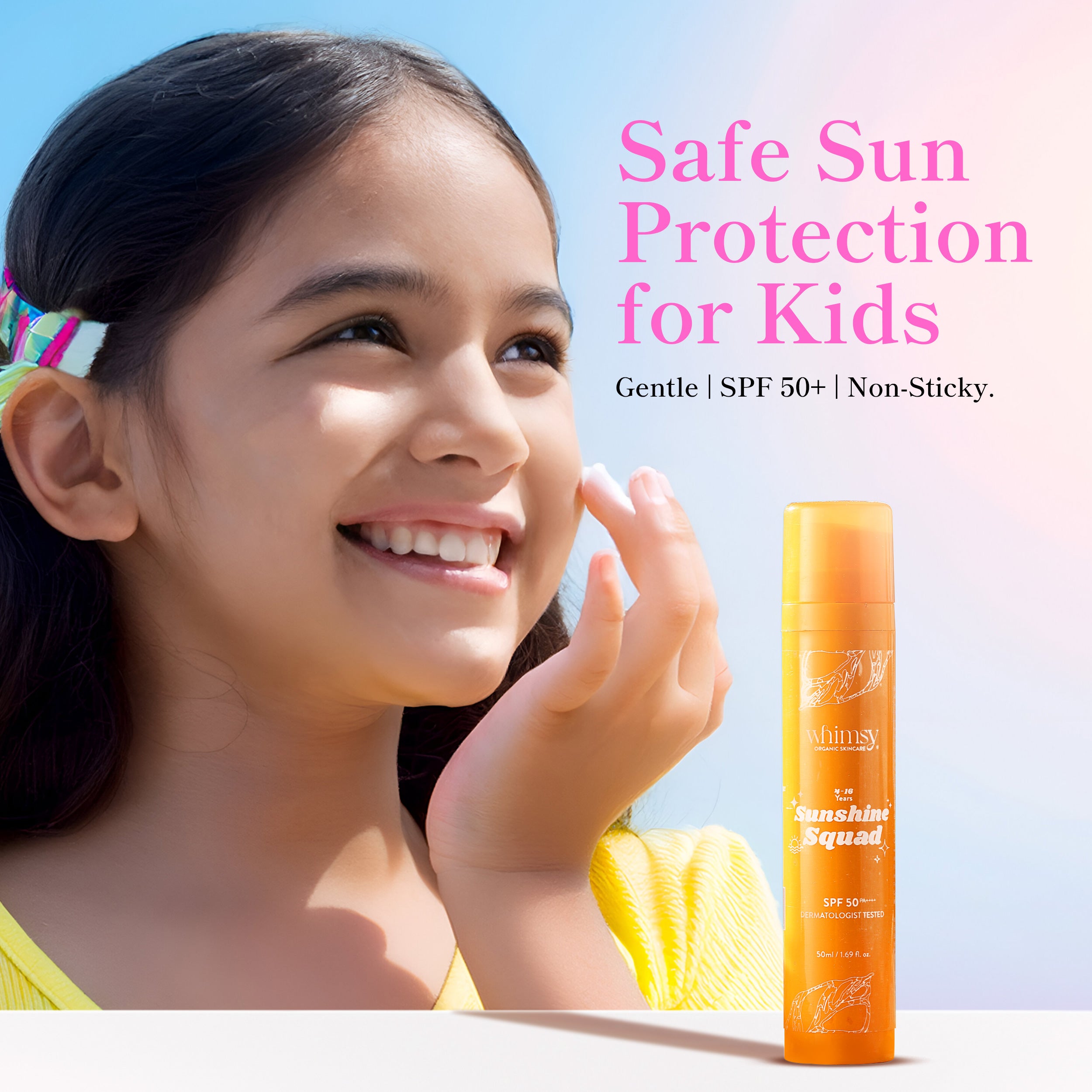 Whimsy Sunshine Squad Sunscreen SPF 50+ - 50 ML (4-16 Years)