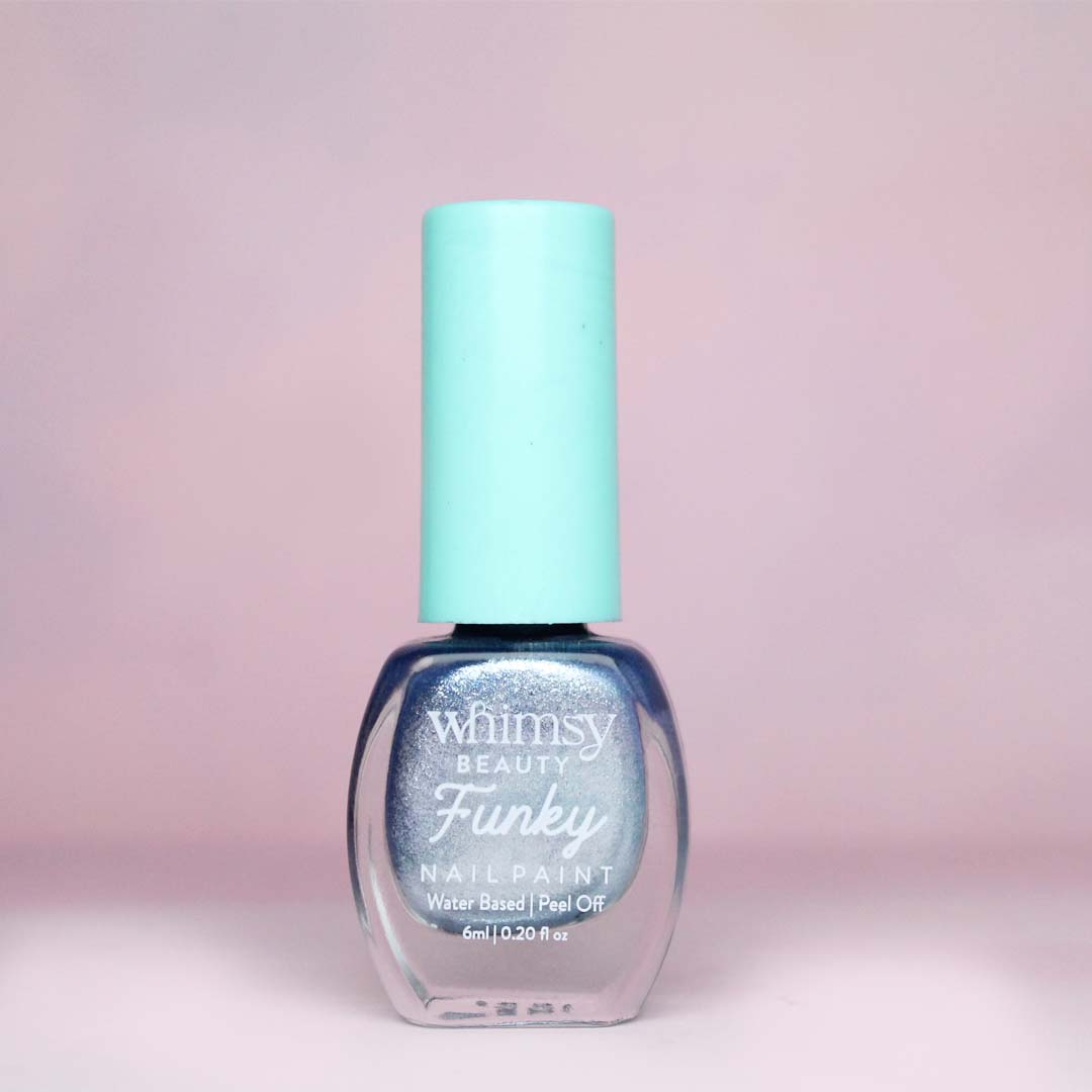 Whimsy Funky Blue Glitter Nailpaint