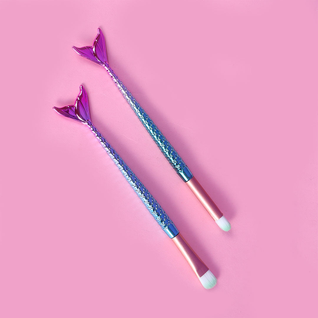 Mermaid Makeup Brushes - Set of 2  For Teens