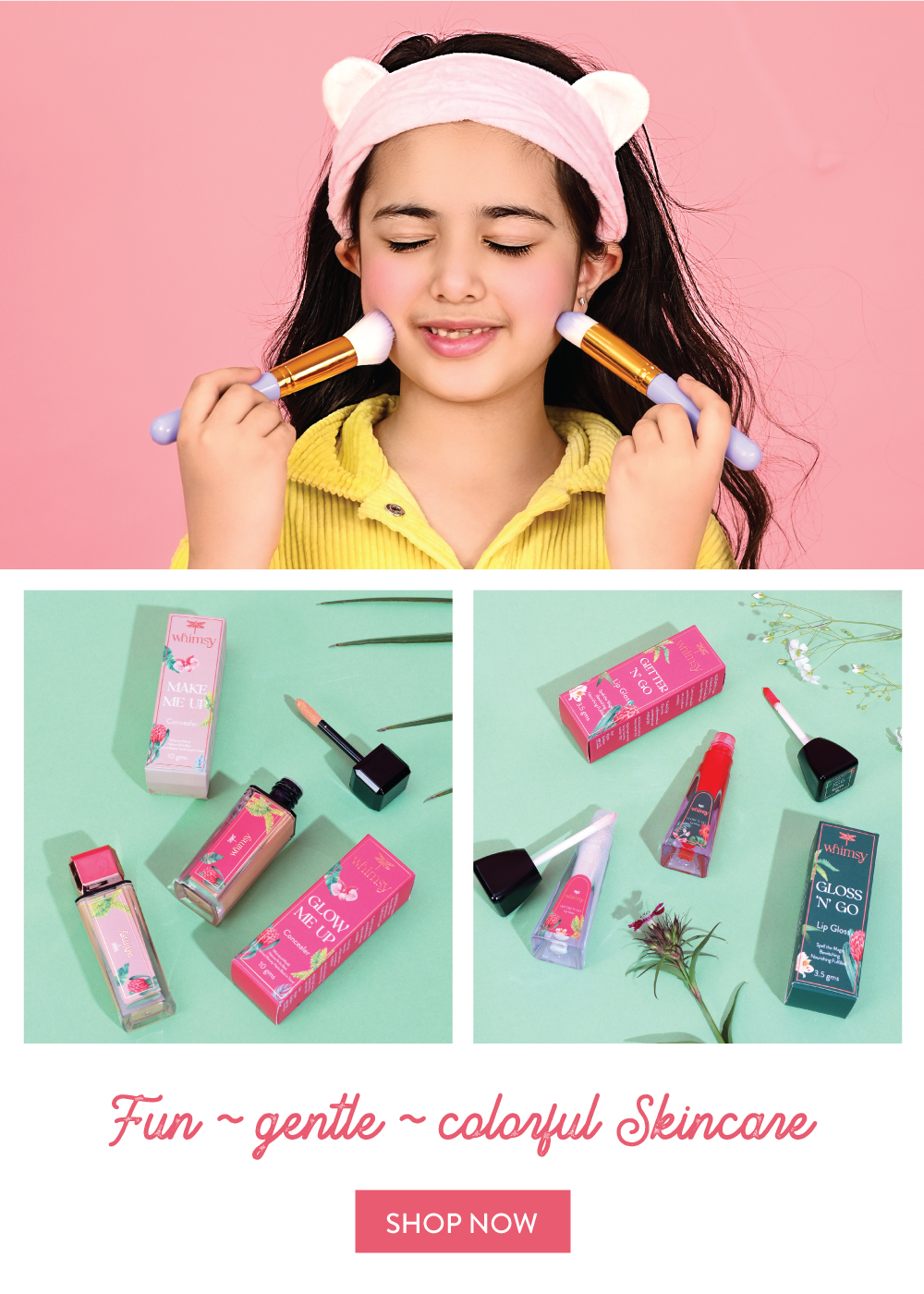 Wimsy Makeup Fun Gentle Lip & Cheek Tint | Colarful Skincare Lip & Cheek Tint - Pink ...