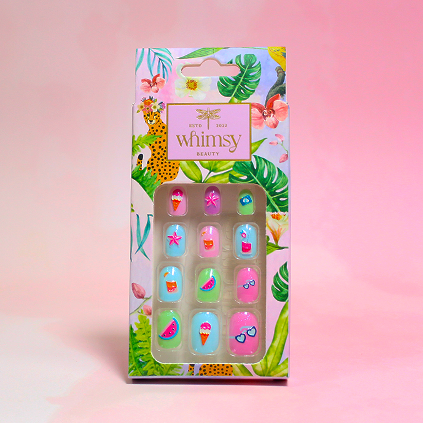 Whimsy Summer Time Press ON Nails