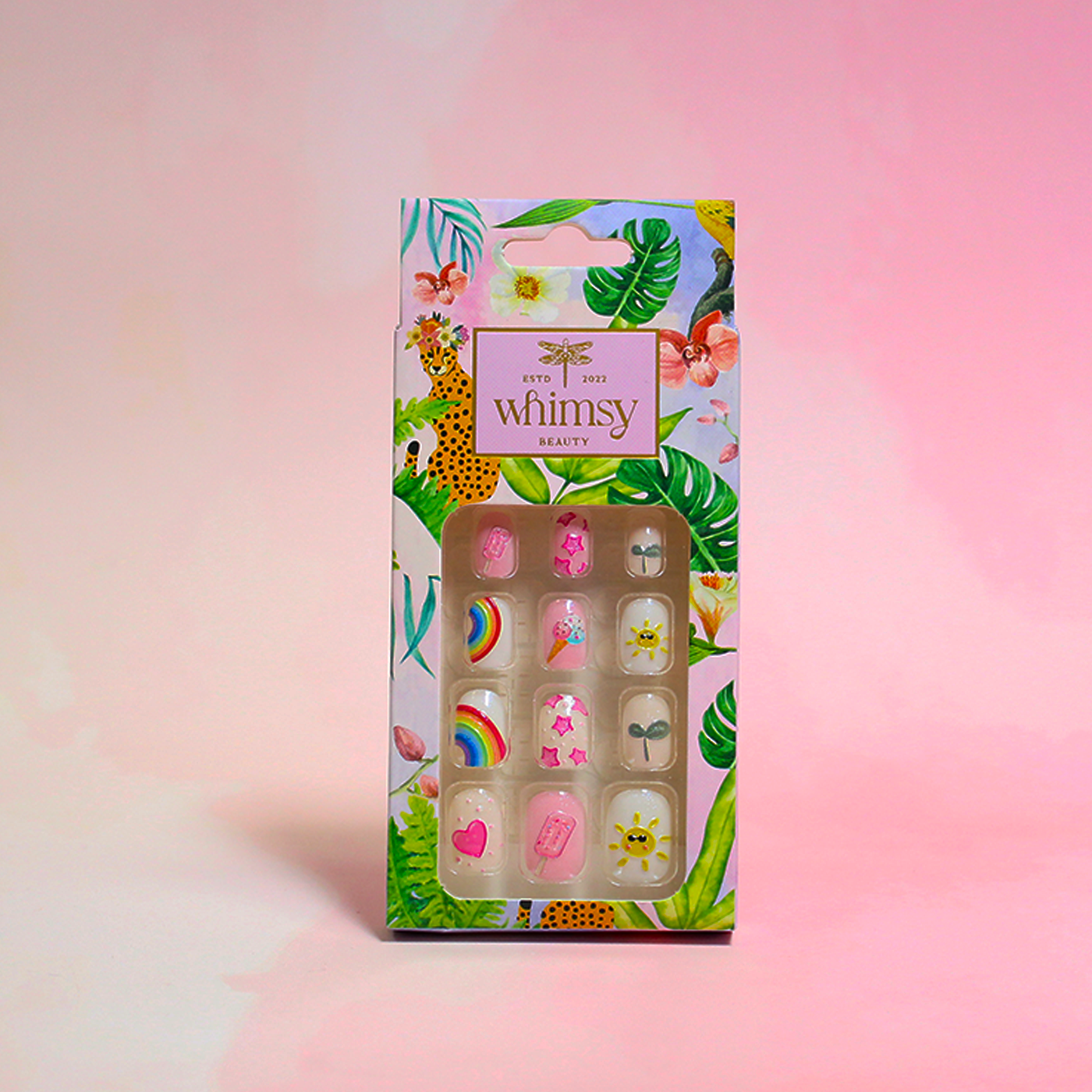 Whimsy Rainbow Press ON Nails