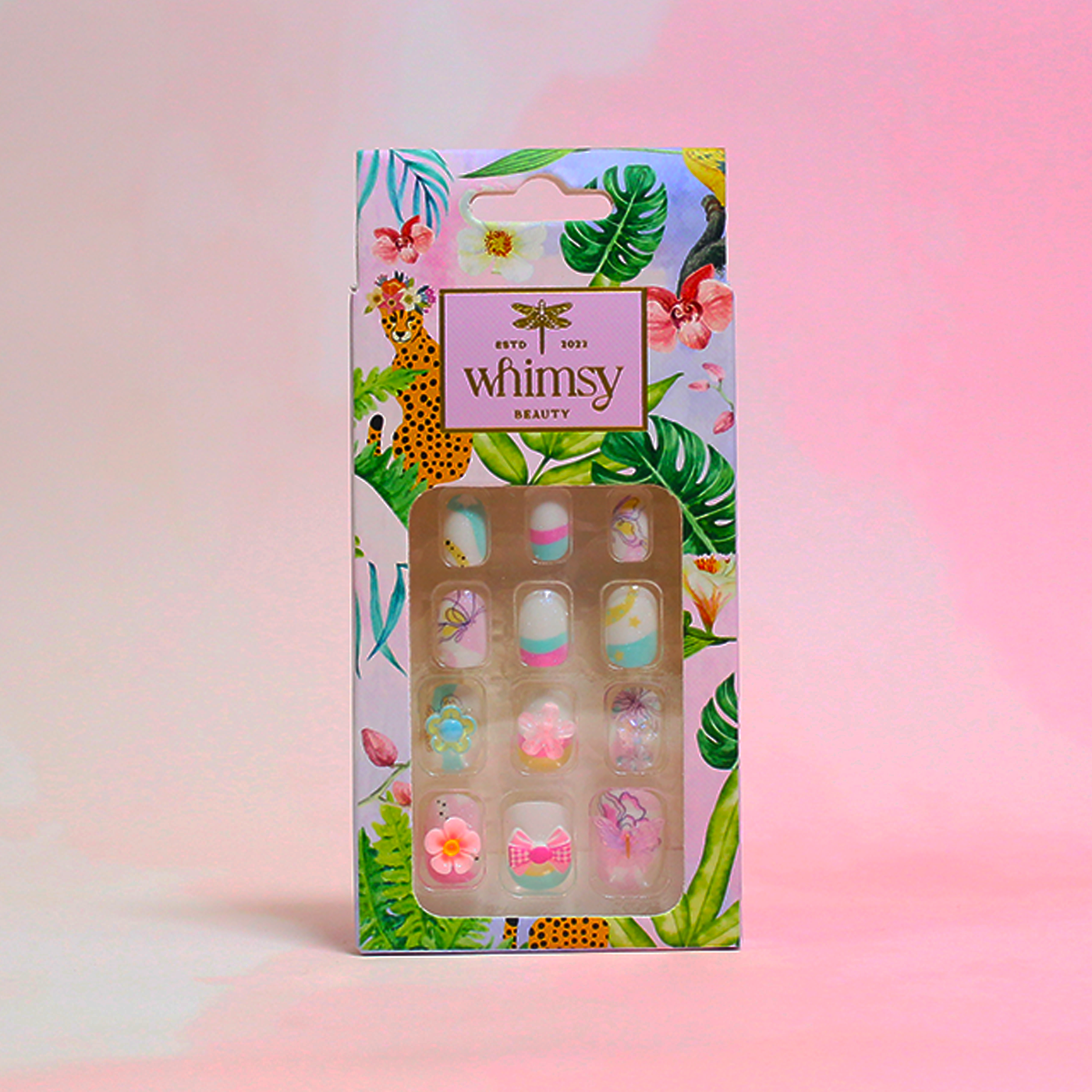 Whimsy Butterfly Press ON Nails