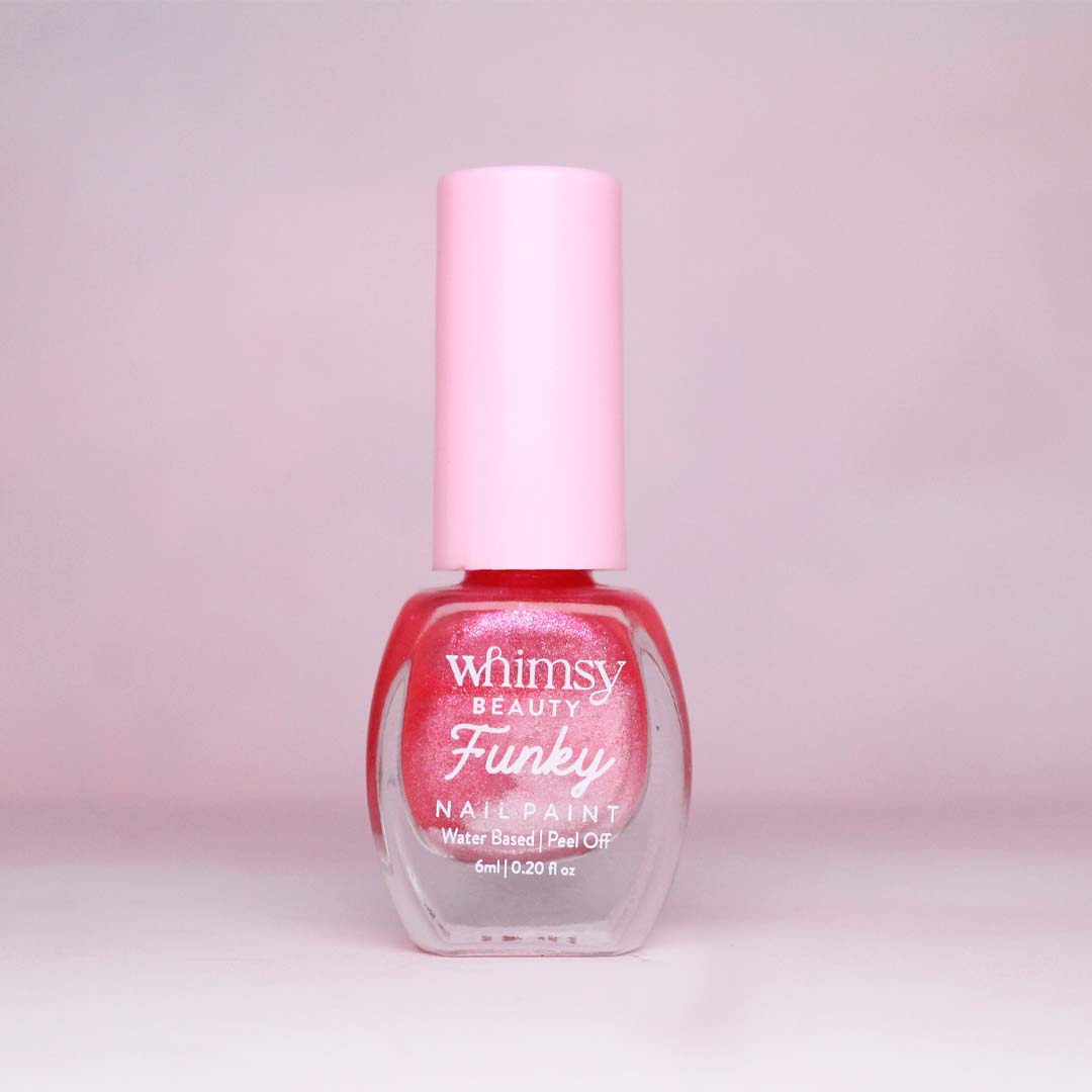 Whimsy Funky Pink Glitter Nailpaint