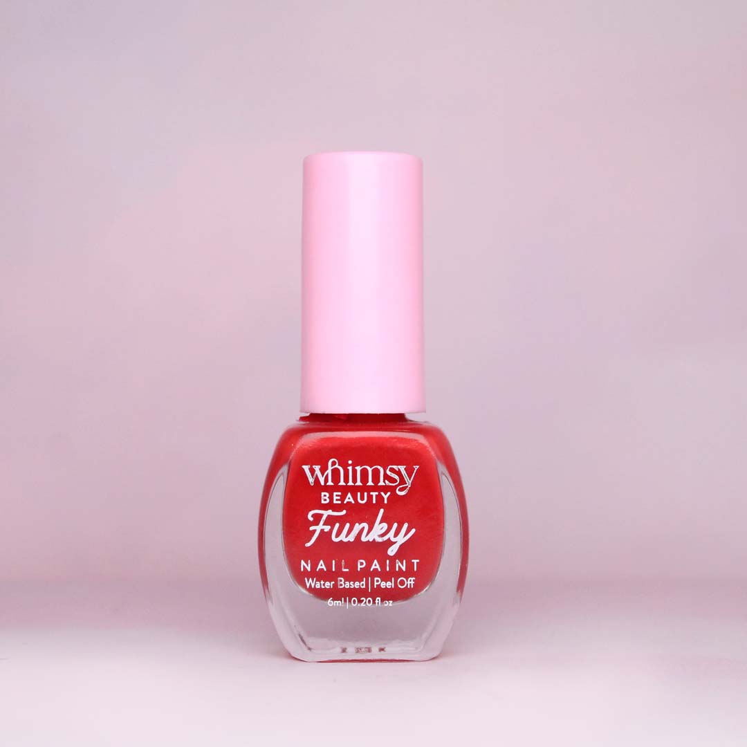 Whimsy Funky Red Nail Paint